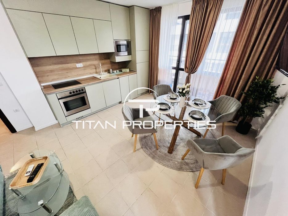 Двустаен, под наем, кв. Сарафово с интернет и тв