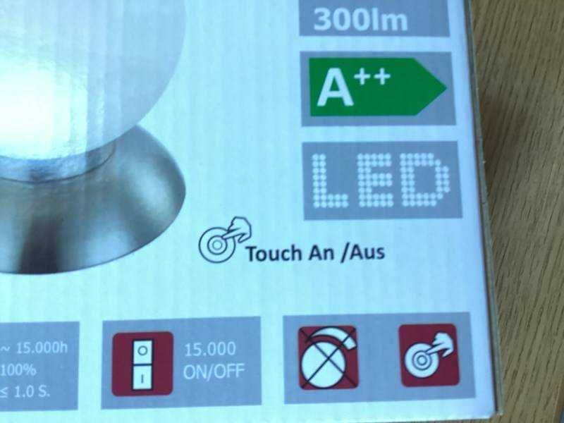 Lampa de noptiera / Veioza Nino Favre, Comanda Tactila.