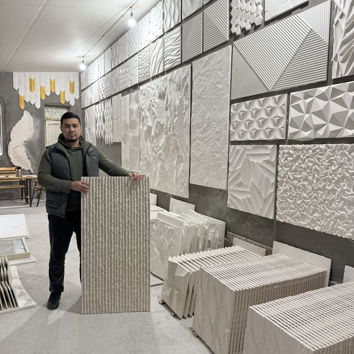 Гипсовый 3д панель MOON | gips 3d panel | decor | 3д панели | aboy