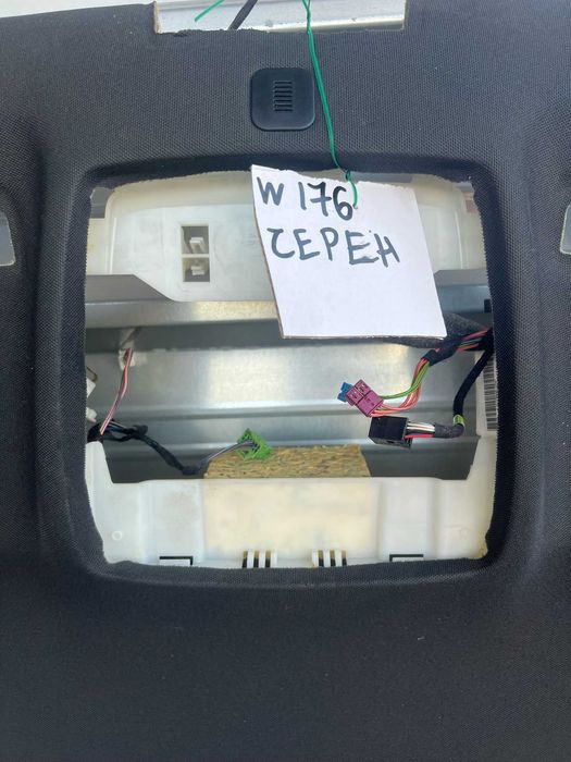 Черен AMG таван Mercedes A class W176 комплект сенници колонки дръжки