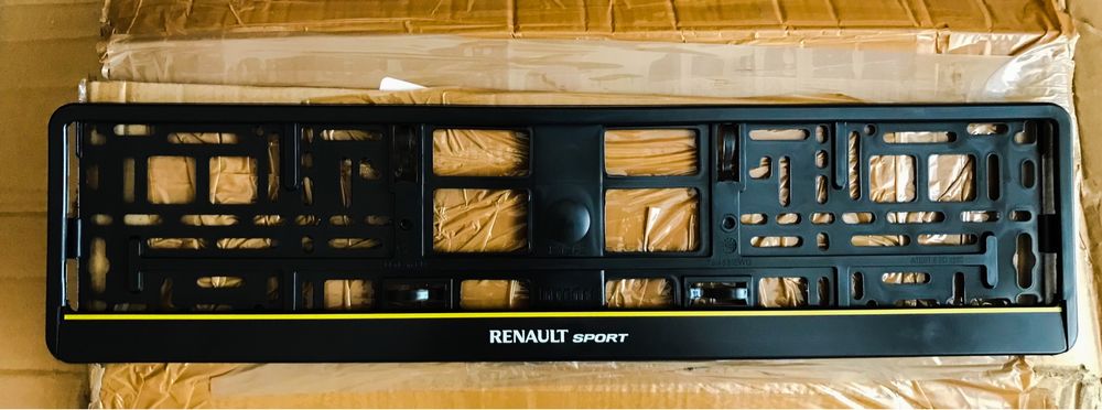 Рамки за номер RENAULT SPORT RS стойки за номер Рено РС държачи Reno 5