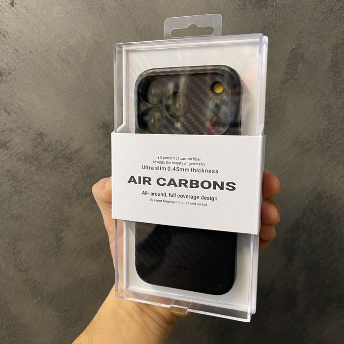 Тънък карбонов кейс Kzdoo за iPhone 17 Pro 17 Pro Max 17 17 Air