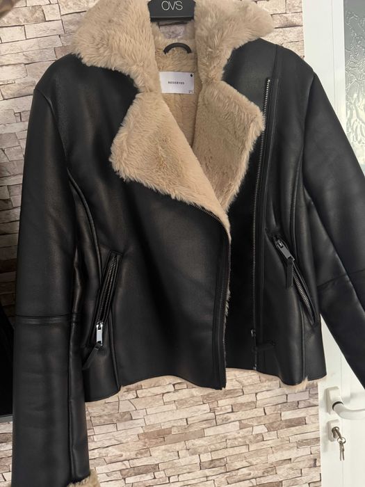 Reserved дамско biker яке с пух – отлично състояние