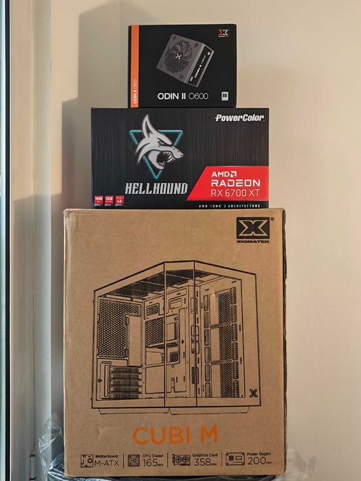Геймърски компютър Ryzen 5600XT, RX 6700 XT 12GB, 24GB DDR4, 512GB SSD, Windows 11 Pro, Гаранция.