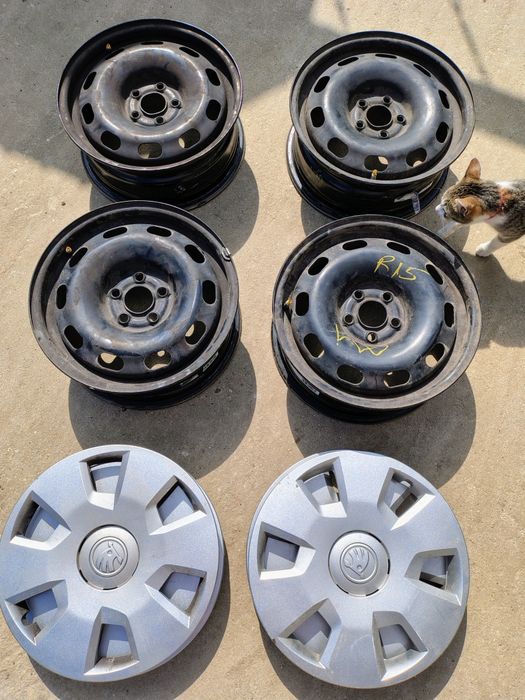 Jante vw r15 tablă + capace