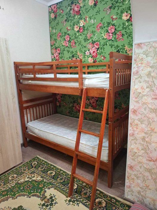 Кровать двухъярусная трансформер (массив дерева, Малайзия)