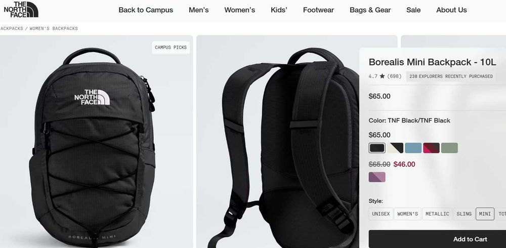 Раница The North Face - Borealis Mini 10L