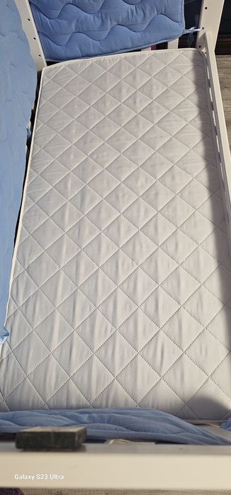 Pat lemn masiv fag bebelusi+saltea din cocos integrala 12cm  ,camera