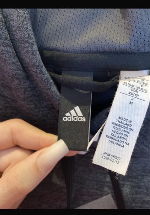 Adidas hoodie gray pocket