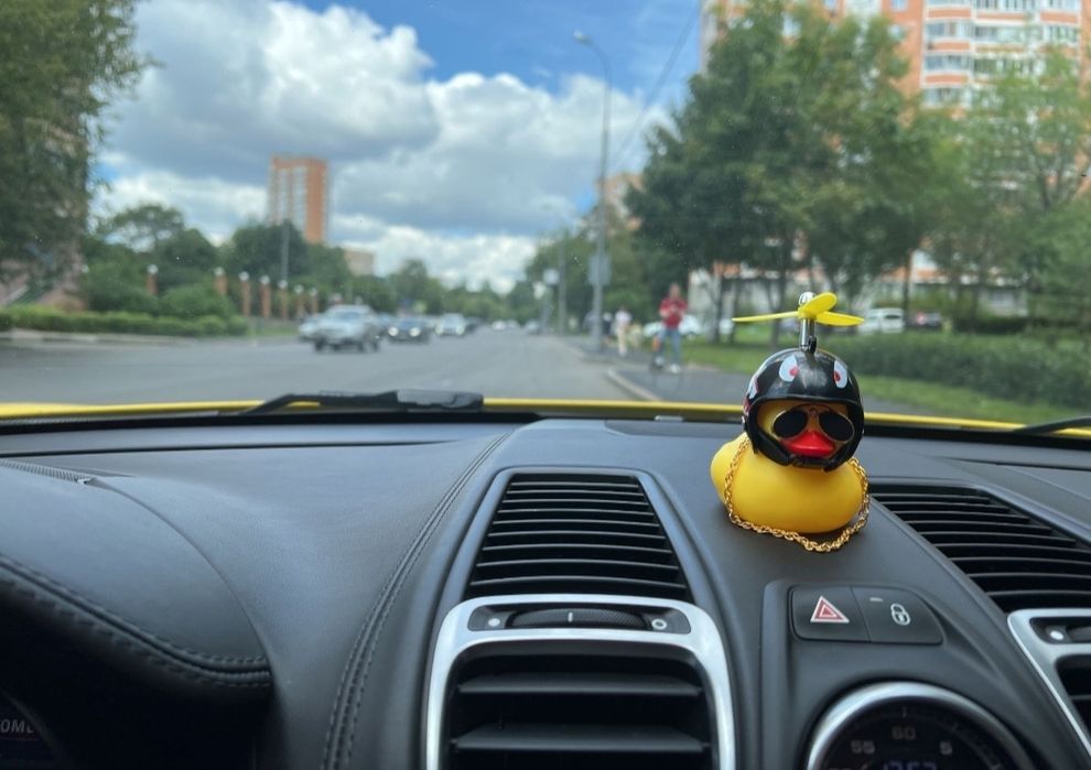 Светещо пате за кола – подарък 2 малки патенца