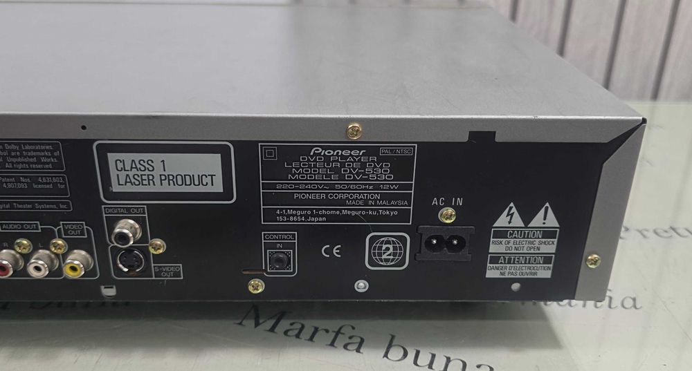 Pioneer DV-530 DVD Player Dolby Digital DTS