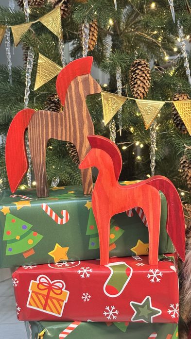 Конь декор новогодний