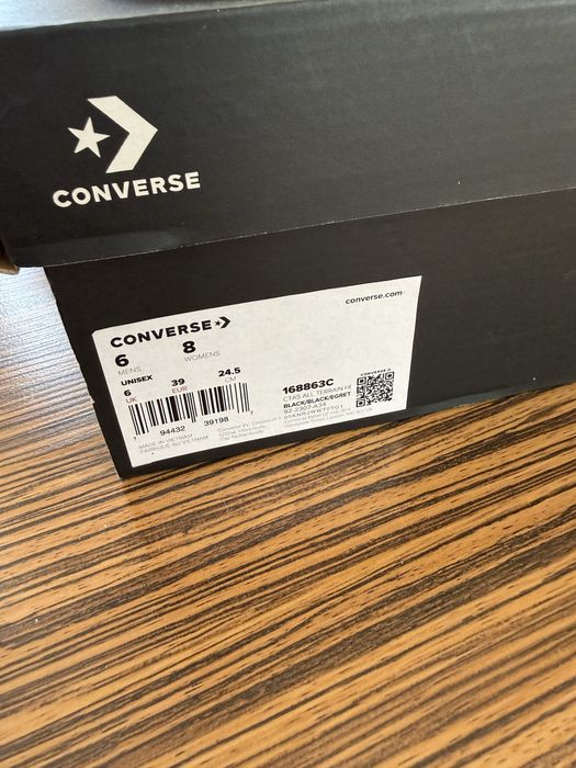 Converse noi, in cutie waterproof piele naturala tenisi/ghete 39