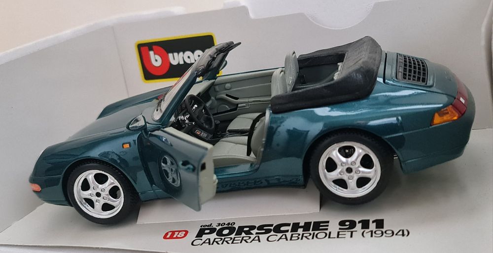 BUGATTI EB 110 /1991/PORSCHE 911 Bburago Italy 1.18 м.