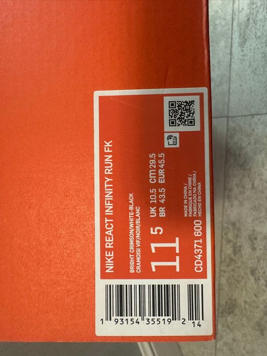 Nike React Infinity Run FK 45.5