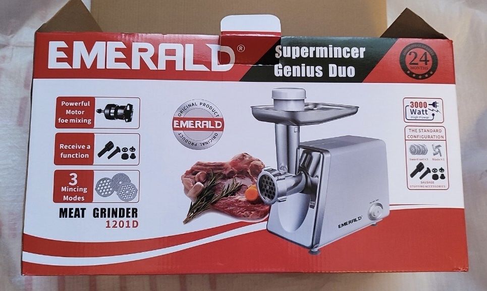 Новая мясорубка Emerald 1201D (2600W)