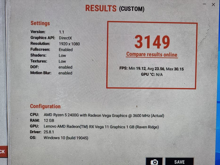 Геймърски Компютър/Ryzen 5 2400G/12GB RAM/M.2-256GB/RADEON Vega 11 4GB