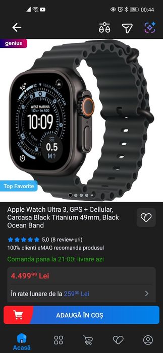 Apple watch ultra 3 garanție sigilat