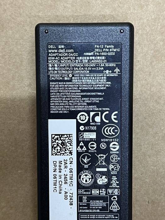 Блоки питания Dell ориг с америки в идеале толстый разъем Mini pc 65wt
