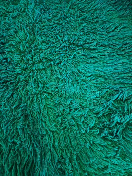 Зелен губер ръчно тъкан.Постелка за легло ръчно тъкана вълнена.Одеал