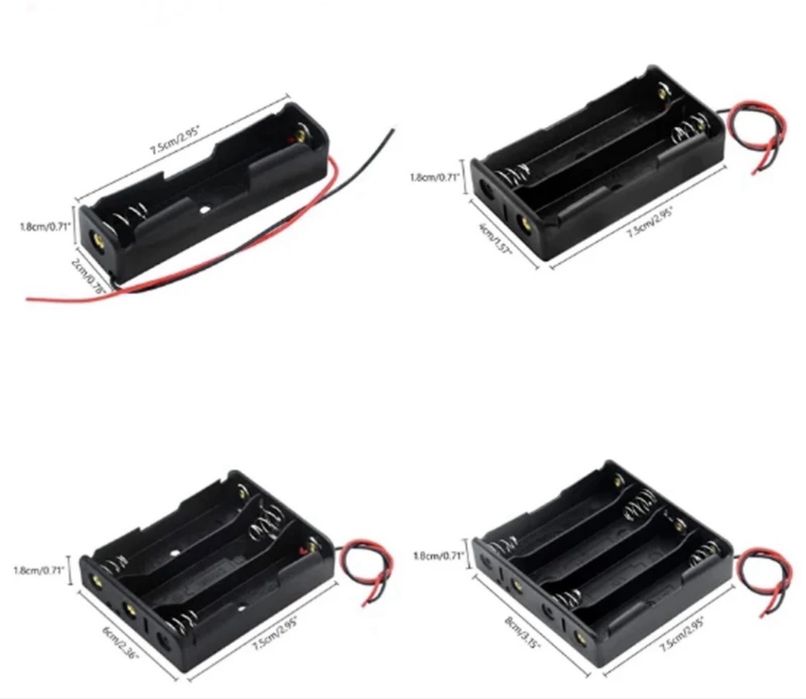 Слоты ячейки для 18650