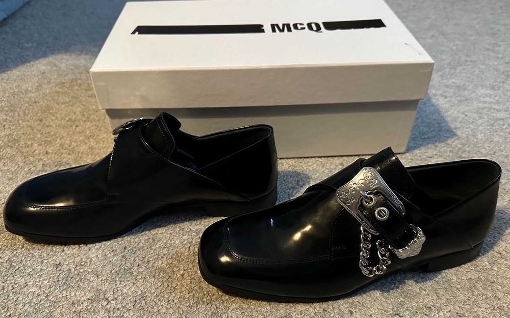 Alexander McQueen loafers, negri, marimea 37