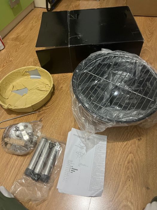 Grătar pe cărbuni rotund – nou, nefolosit –