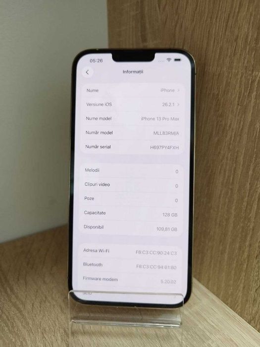 Telefon Apple iPhone 13 Pro Max 128 GB White - Cod 128240