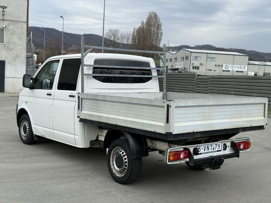 VW Transporter Doka t5 2.0 Tdi 102 Cp Euro 5 cu 6 locuri si Bena