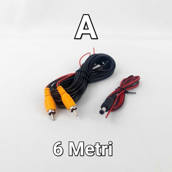 Cablu Video RCA-6M 10M 15Metri-Camera Marsarier-Navigatie-Auto-Dube-HQ