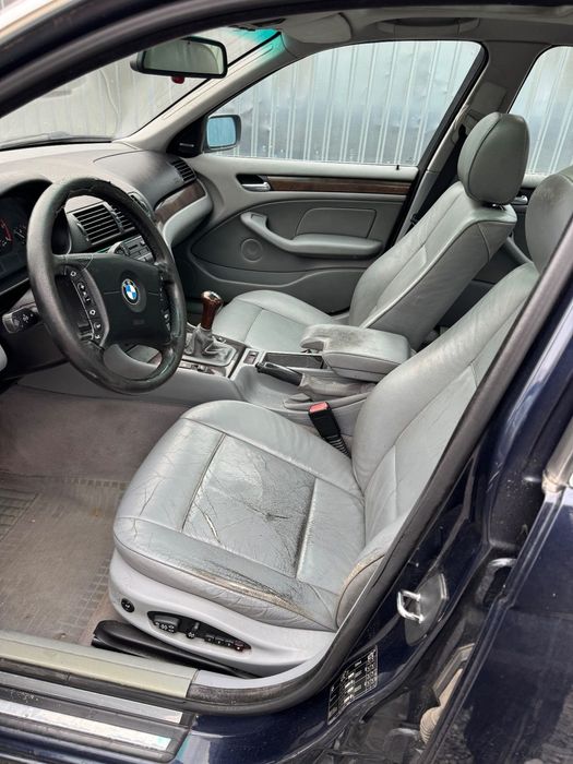 Interior piele gri full electric bmw seria 3 e46