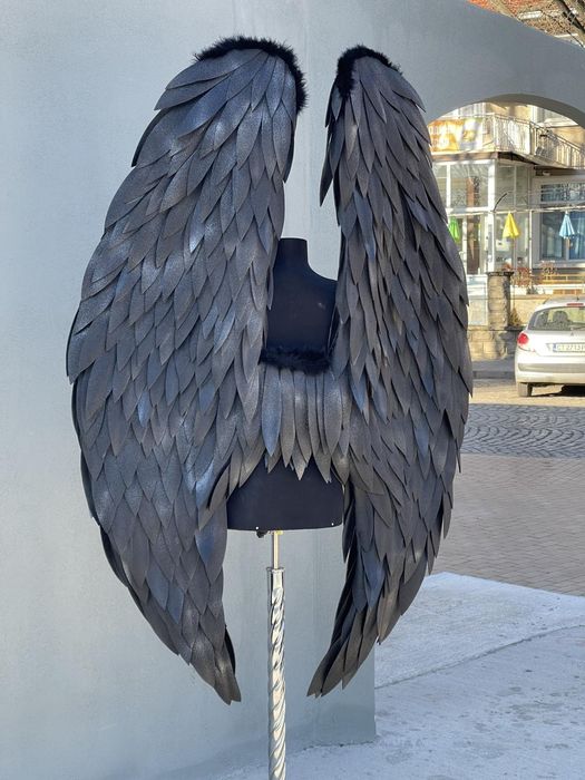 Черни крила за фотосесия