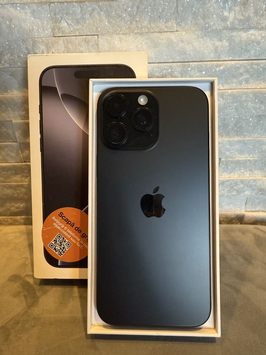 Iphone 16 Pro Max 256 gb Black titanium impecabil!