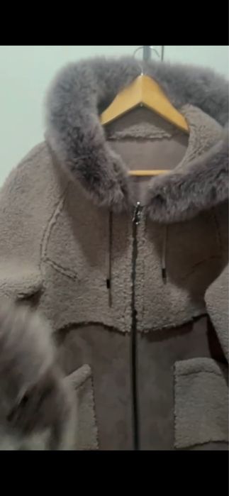 Теди шуба мех песец двустороняя