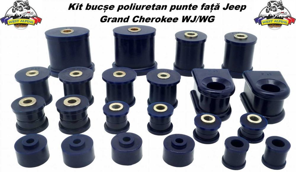 Kit complet bucse poliuretan Jeep Grand Cherokee WJ/WG (Fata/Spate)