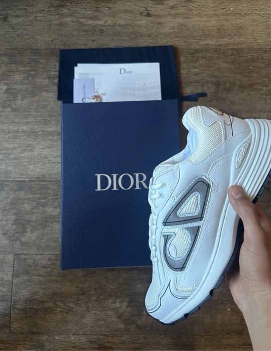 Adidasi Dior Grey White Low