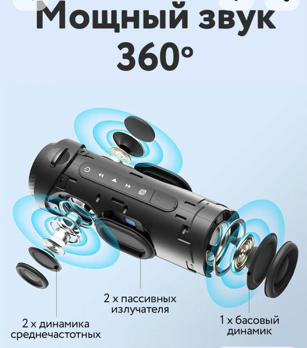 Беспроводная колонка T7, черный