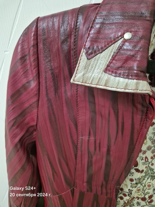Натуральная кожаная куртка 140-146 разм