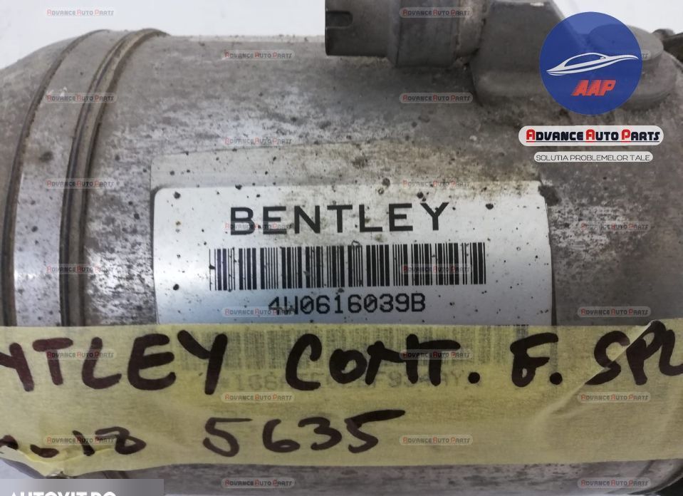 Perna aer stanga fata cod 4W0616039B - originala Bentley Continental F