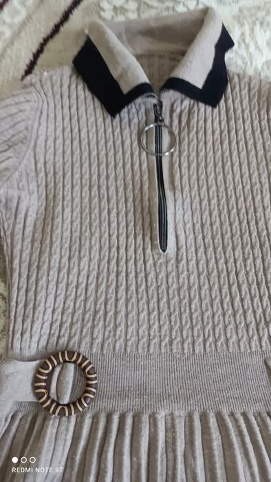 Зимнее платье длинное