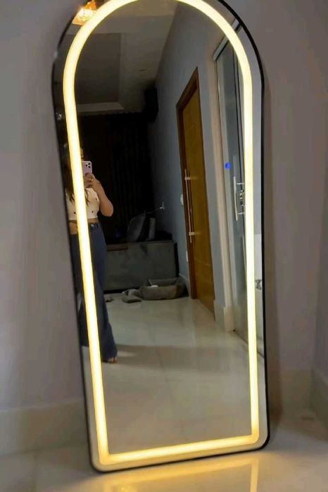 Зеркало напольное и настенное 2в1 с LED-подсветкой зеркало полный рост