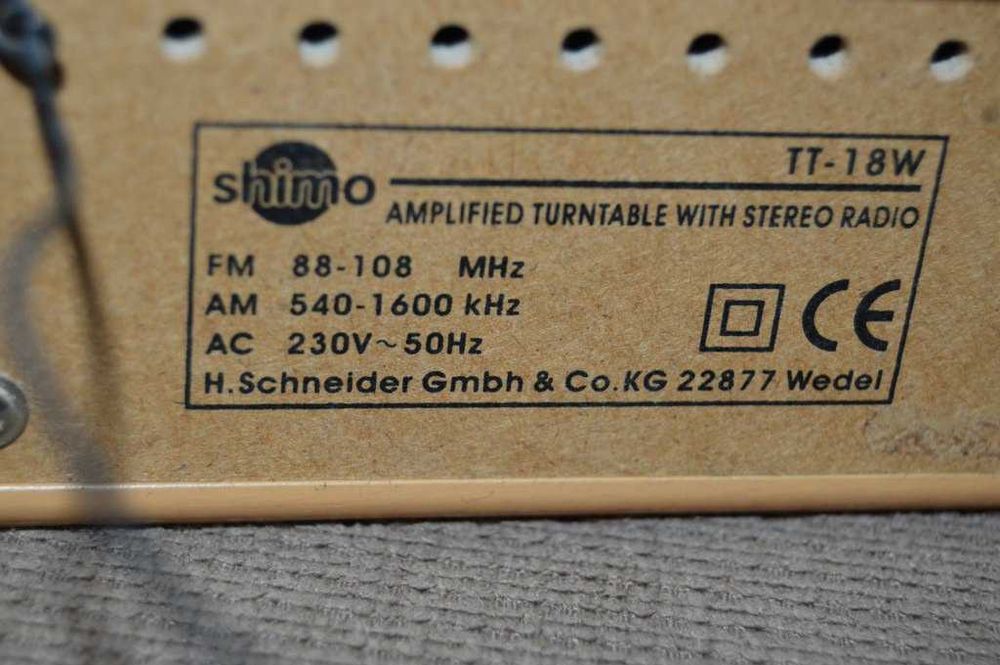 Sistem Audio Retro All-in-One: Pick-up + Radio Stereo Shimo TT-18W