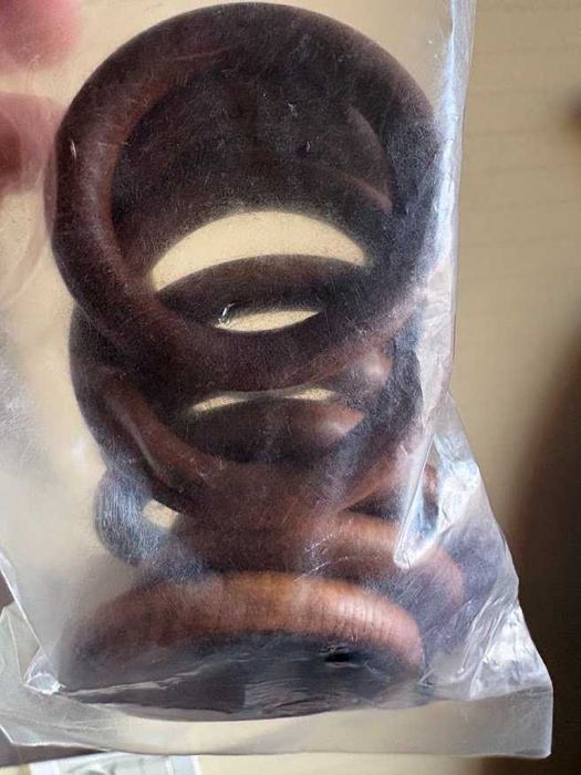 Дървени халки за корниз „Генковски“ – 2 пакета × 10 бр. | Ф28 | Череша