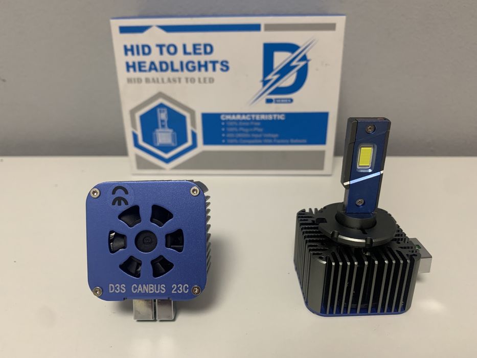 Bec LED D1S, D3S CANBUS Fara Eroare  10000LM 6500K