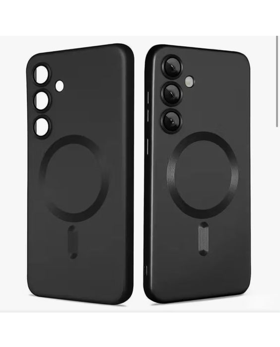 Samsung S24/S25/PLUS/ULTRA - Husa Silicon Magnetica Ultra Slim Neagra