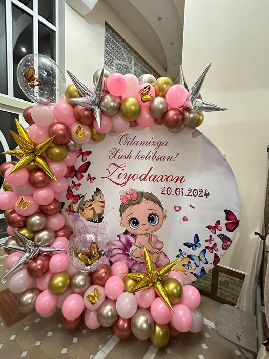 Оформление шарами Ташкент медведь Тедди аниматоры открыть бизнес