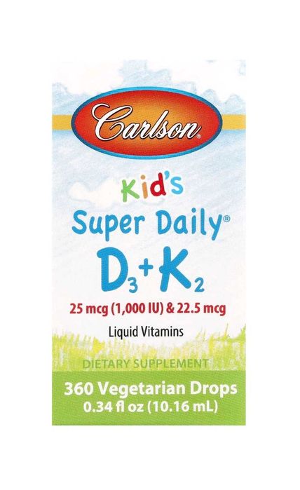 Carlson  d3k2 kids. D3 k2 для детей