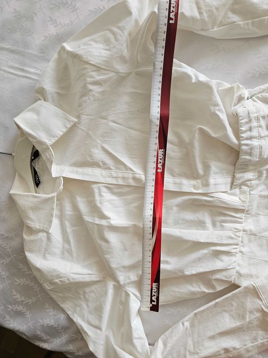 Бяла рокля Zara xs-s (34 -36). Нова