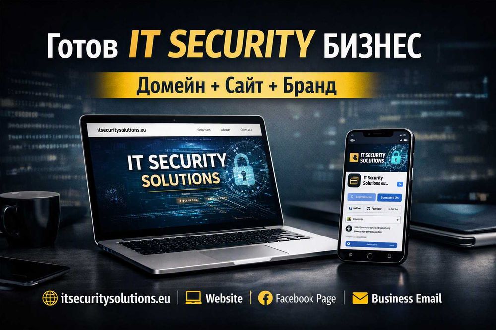 Готов IT Security бизнес – домейн + сайт + бранд