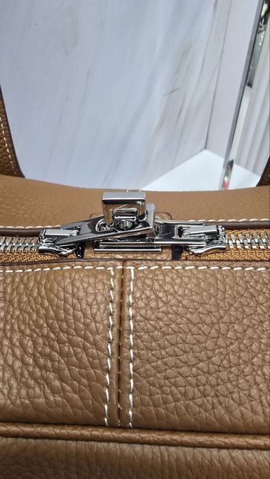 Сумка из натуральной кожи в стиле hermes